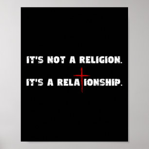 Poster Não É Uma Religião É Uma Relação Religiosa