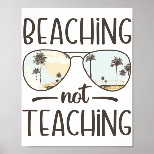 Poster Não Ensinando Férias de Verão de Professores Engra (Frente)