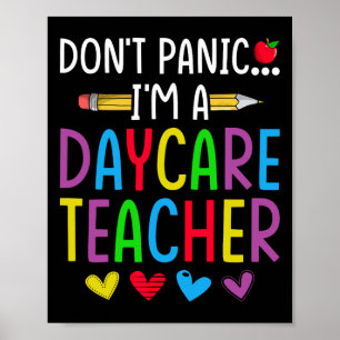 Poster Não Entre em Pânico Sou Professor de Creche - Pres