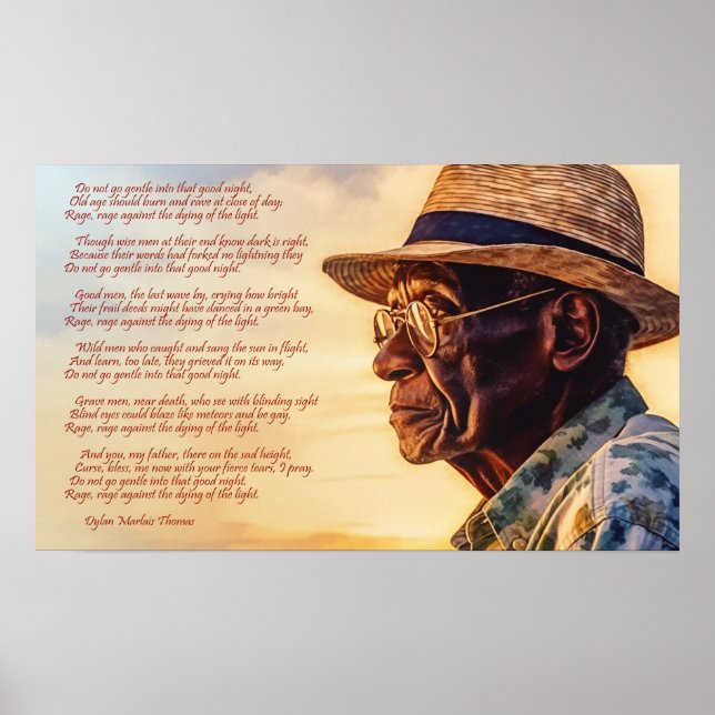 Poster Não entre gentilmente nessa boa noite (Frente)