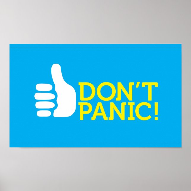 Pôster não entrem em pânico (Frente)