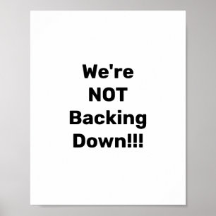 Poster Não estamos a recuar!!