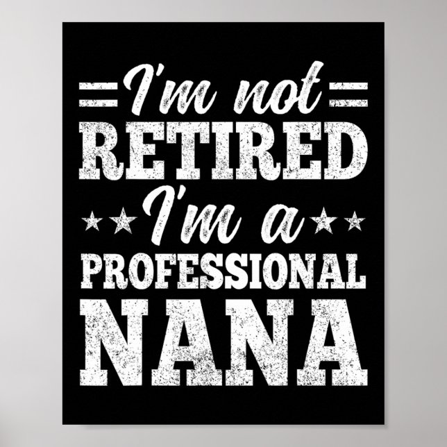 Poster Não estou aposentado, sou uma professora da mãe de (Frente)