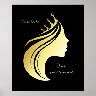 Poster Não estou aqui para o seu entretenimento - Citação