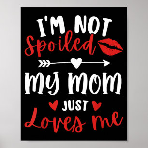 Poster Não estou zangado, minha mãe me ama, filha, filho,