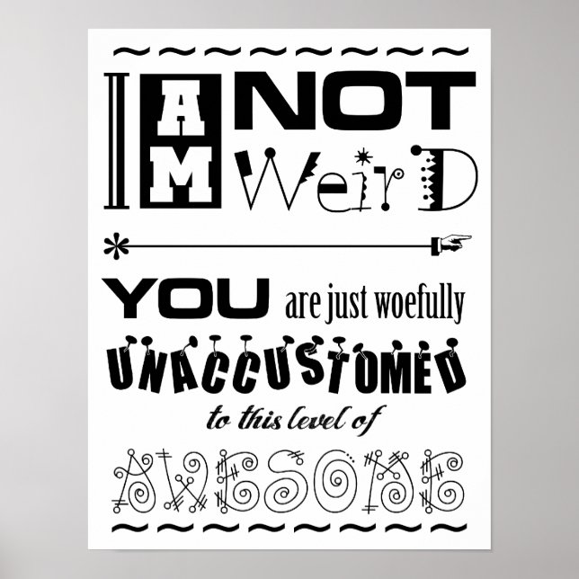 Poster não estranho (Frente)