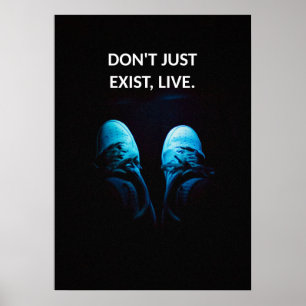 Poster Não exista apenas citações motivacionais ao vivo