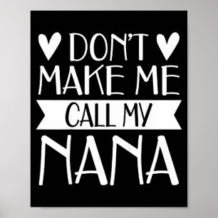 Poster Não faça chamada dia das mães divertido camisa