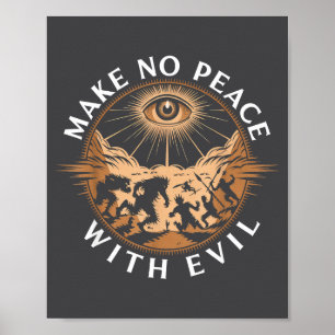 Poster Não Faça Paz Com o Mal Arcanjo Miguel Jesus Vá
