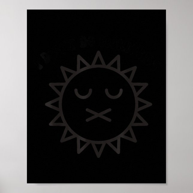 Poster Não faço manhãs Ilustração (Frente)
