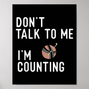 Poster Não fale comigo. Estou contando com o Crochet Knit