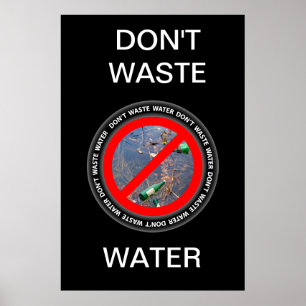 Poster Não fazem as águas residuais