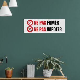 Poster Não fumar, não vapear