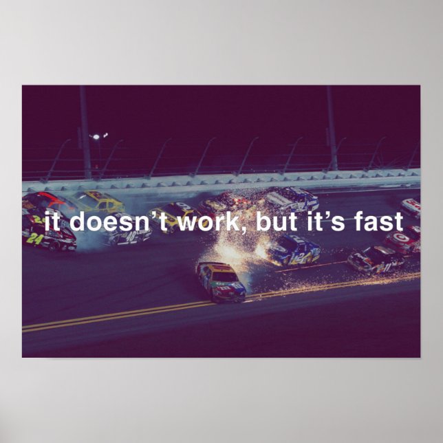 Poster Não funciona, mas é rápido (Frente)