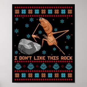 Poster Não Gosto Desta Pedra Marcus O Verme Suéter Feio