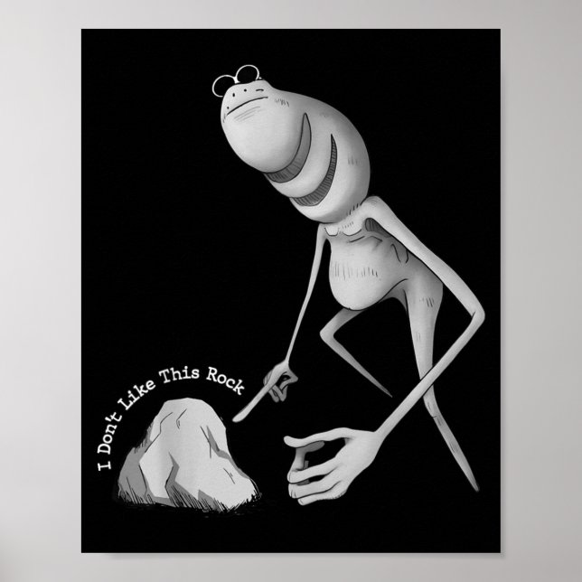 Poster Não Gosto Desta Rocha Funny Marcus The Worm Meme  (Frente)