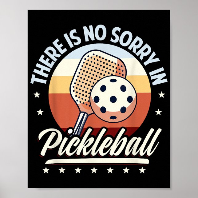 Poster Não Há Desculpa No Pickleball (Frente)