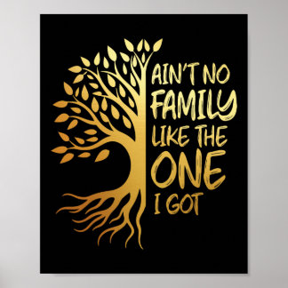Poster Não Há Família Como A Que Tenho Na Árvore Da Famíl