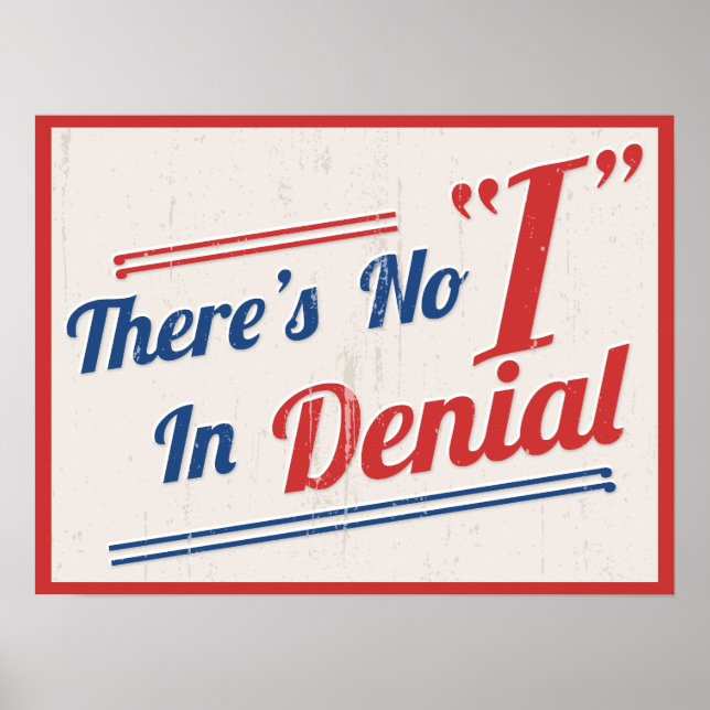 Pôster Não há "I" na negação (Frente)