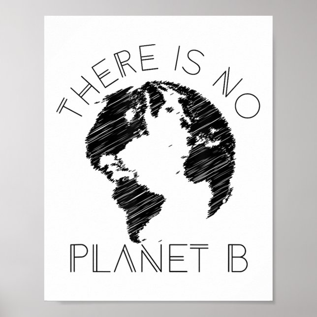 Poster Não Há Mundo B Contra O Aquecimento Global (Frente)