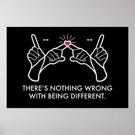 Poster Não há nada de errado em ser diferente