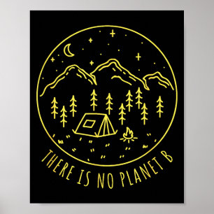 Poster Não Há Planeta B Meio Ambiente Natureza Eco Mãe