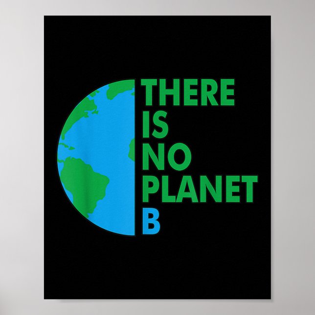 Poster Não Há Prova Ambiental Do Dia Da Terra Para O Plan (Frente)