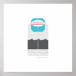 Poster Não há tributação sem representação