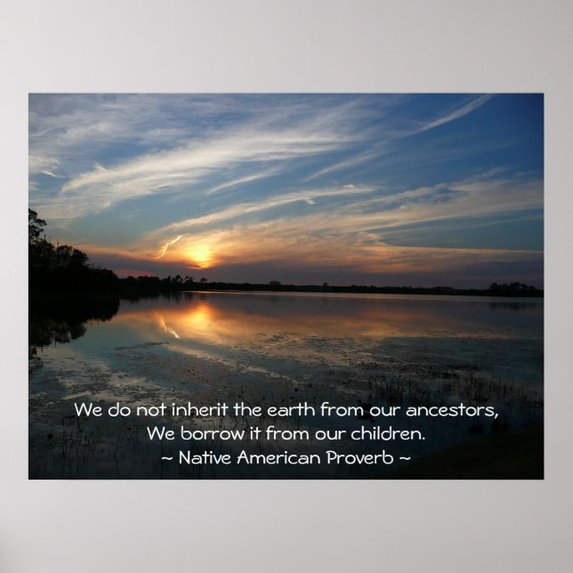 Pôster Não herdamos a terra... (Frente)