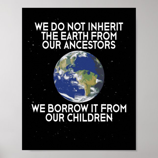 Poster Não Herdamos o Dia da Terra da Ciência (Frente)