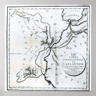 Poster Não III mapa conjectural da ilha de
