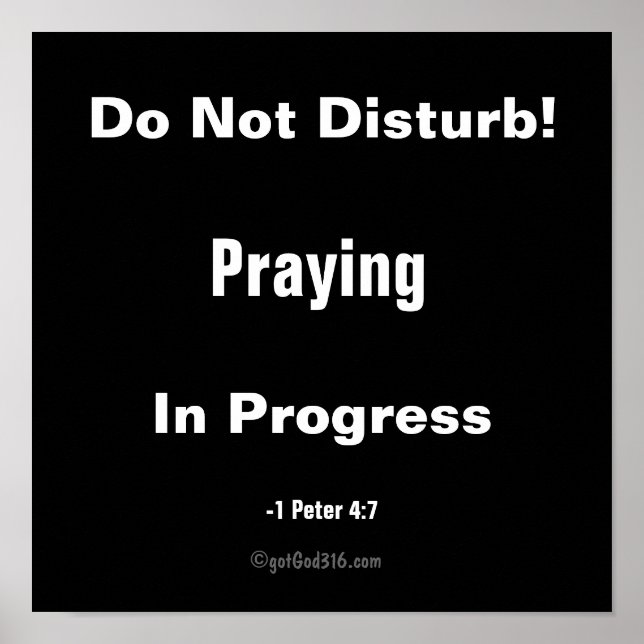 Pôster Não Incomodar gotGod316.com (Frente)