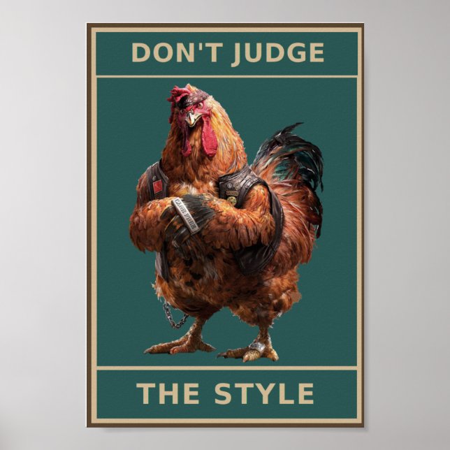 Poster Não julgue o estilo (Frente)