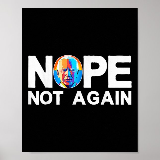 Poster Não Mais Engraçado Biden Pro-trump (Frente)