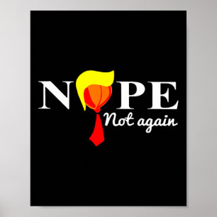 Poster Não Mais Engraçado Trump 2024