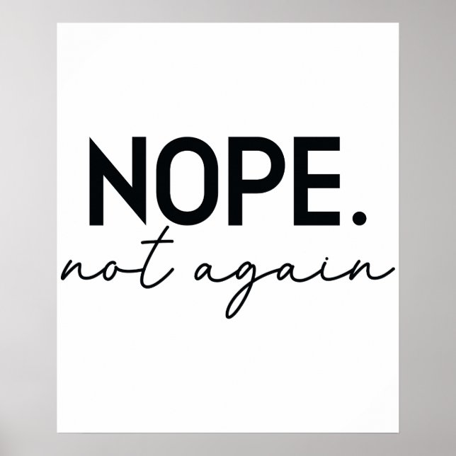 Poster Não Mais Engraçado Trump - Anti Trump (Frente)