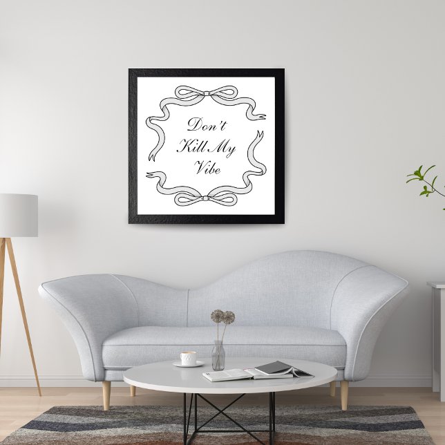 Poster Não Matar minha vibração (Criador carregado)