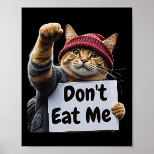 Poster Não me coma gatos para Trump 2024 Trump ou Tram