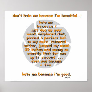 Pôster Não me deie VOLEIBOL