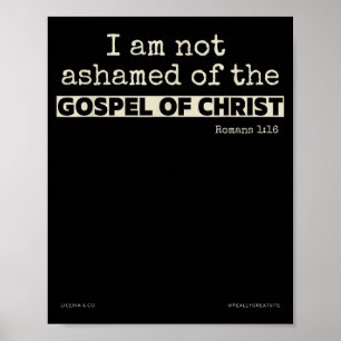 Poster Não Me Envergonho Do Evangelho De Cristo