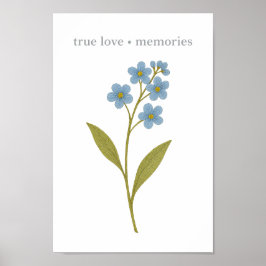 Poster Não-me-esqueças — Amor verdadeiro, memórias