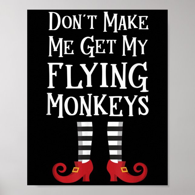 Poster Não Me Faça Pegar Meu Traje de Macacos Voadores Ci (Frente)