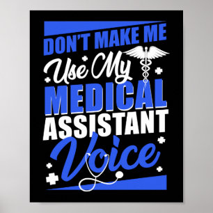 Poster Não me faça usar meu assistente médico CMA