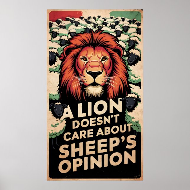 Poster Não me importo com a sua opinião (Frente)