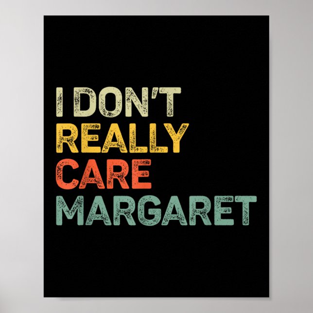 Poster Não Me Importo Com Margaret Jd Vance Engraçado (Frente)