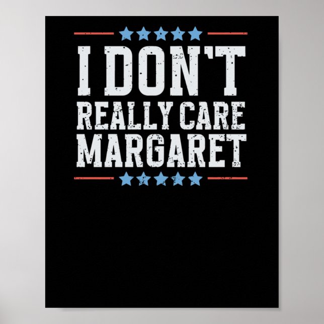 Poster Não me importo com Margaret Vice-Presidente Vance (Frente)