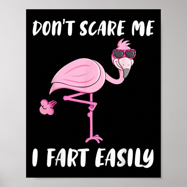 Poster Não me incomode, eu me incomodo com o Flamingo (Frente)