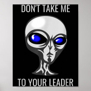 Poster Não Me Leve Ao Seu Líder Palhaço Alien
