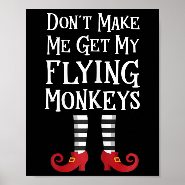 Poster Não me obrigue a pegar meus macacos voadores para  (Frente)