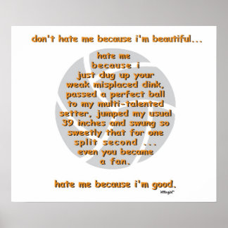 Pôster Não me odeie VOLLEYBALL